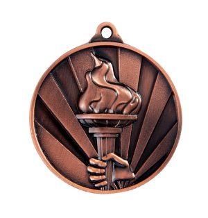 1076-35BR: Sunrise Medal-Victory Torch