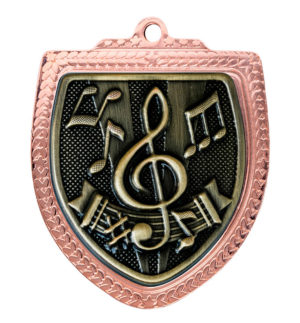 1067BVP-MS44G: Shield Medal - Music