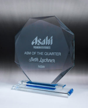 1342-1: Aquamarine Glass-Octagon