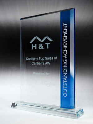 1386-3BU: Harmony Glass Rectangle