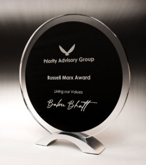 1387-3BK: Ignite Glass-Round