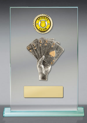 BG01A-CF54G: Poker Theme on Glass