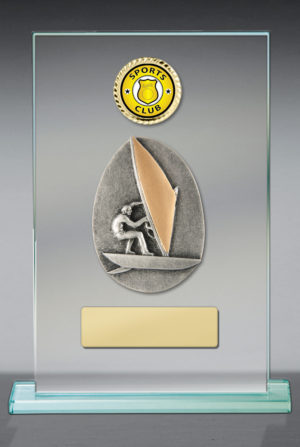 BG01A-CF71G: Windsurfing Theme on Glass