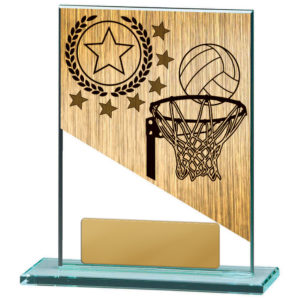 BG01A-PS8A: Netball Theme on Glass