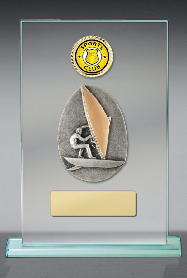 BG01A-CF71G: Windsurfing Theme on Glass - Image 3