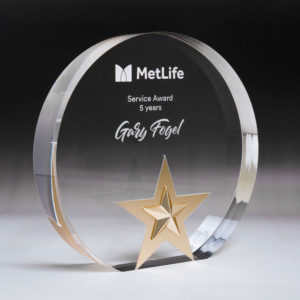 EAC19A: Golden Glow Acrylic Round