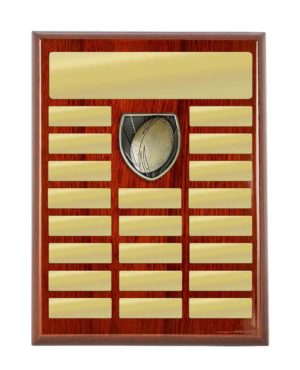 R24-0311: Plaque with Rugby Trim