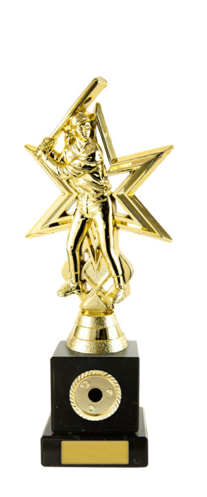 S24-11604: Baseball Figure Fem. on Column