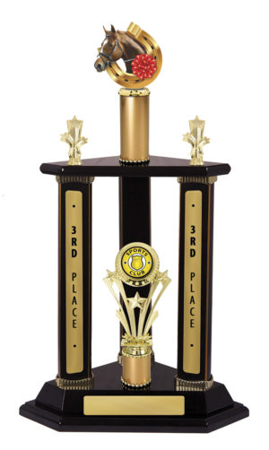 S24-7707DK: Timber Buildup Horses