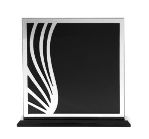 SABG02A: Black Laser Glass with Acrylic