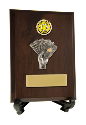 8231CH-CF54G : Plaque with Poker Trim