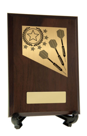 8231CH-PS26A : Plaque with Darts Trim