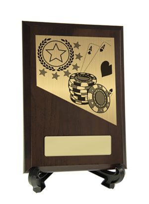 8231CH-PS54A : Plaque with Poker Trim