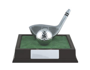 S24-13801 : Golf Wood/Ball on Base