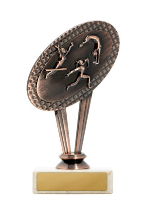 S24-14109 : Metal Female Gymnastics Theme on Base